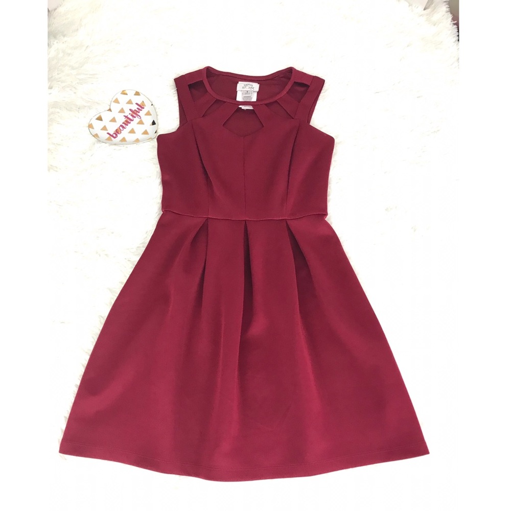 2 for $20 Sweet Storm burgundy sleeveless dress S - Picture 3 of 4